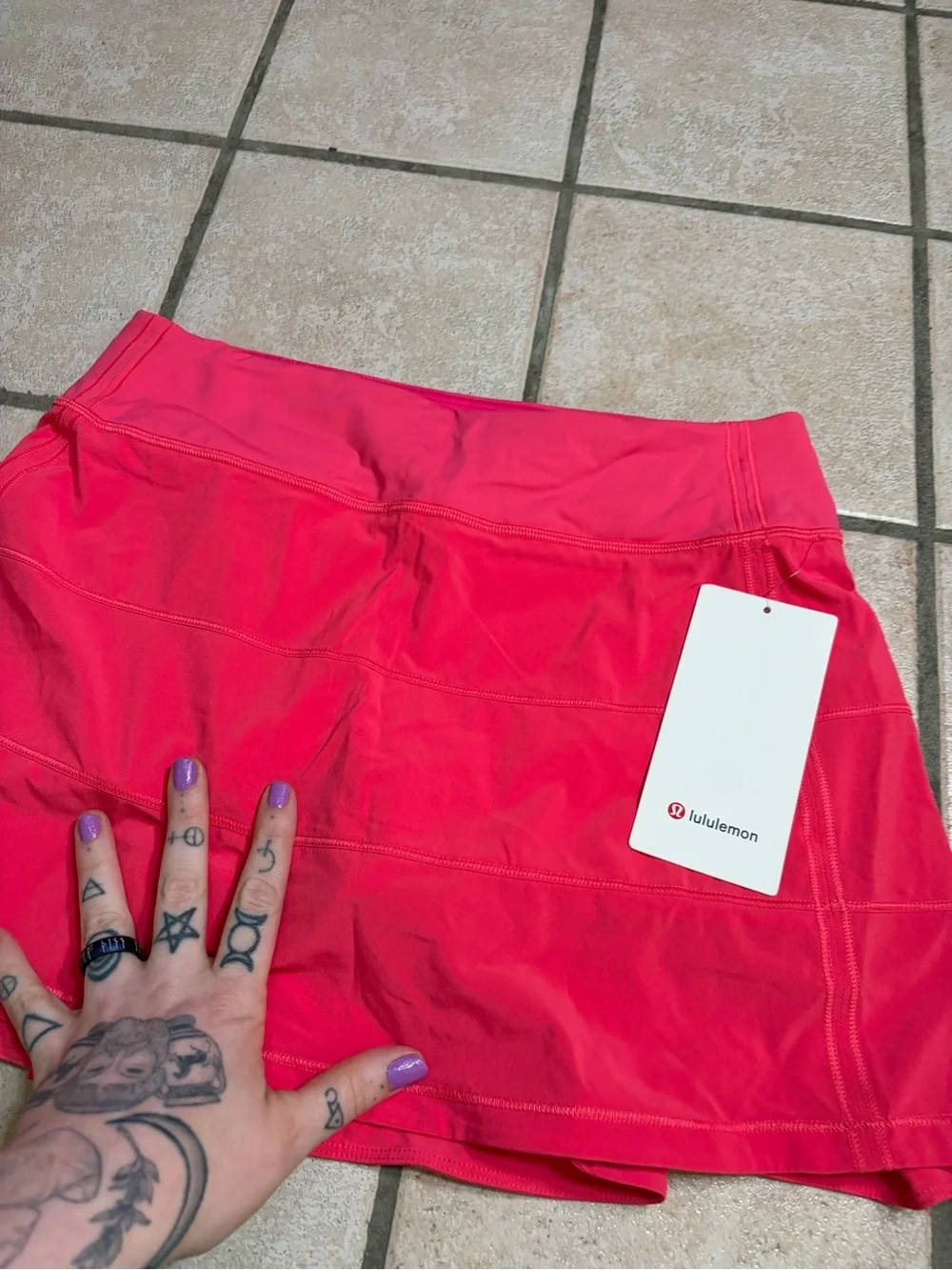NWT Lululemon Pace Rival Mid-Rise Skirt *14” Long (Lip Gloss) Size 6